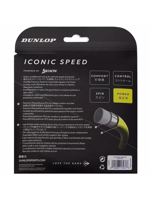 DUNLOP Струна Iconic Speed 1.30mm, белый, фото 2