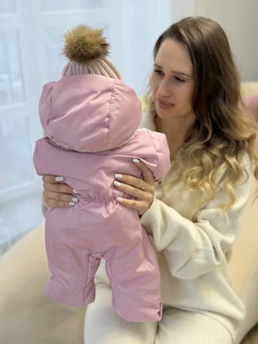 K.Baby Зимний конверт на выписку новорожденному, белый, фото 4