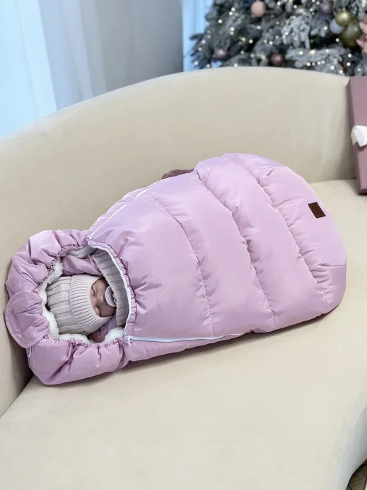 K.Baby Зимний конверт на выписку новорожденному, белый, фото 5