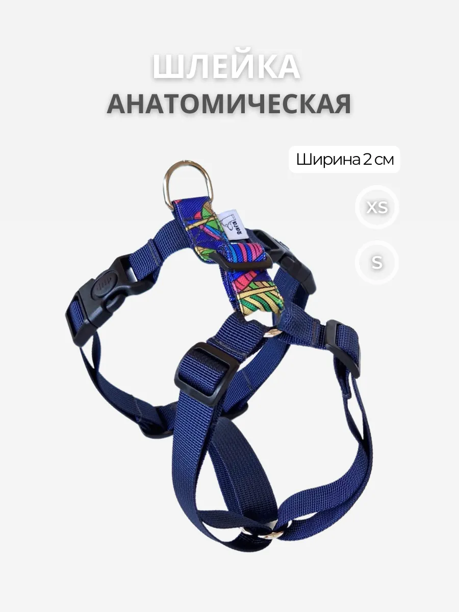 Шлейка анатомическая для небольших собак