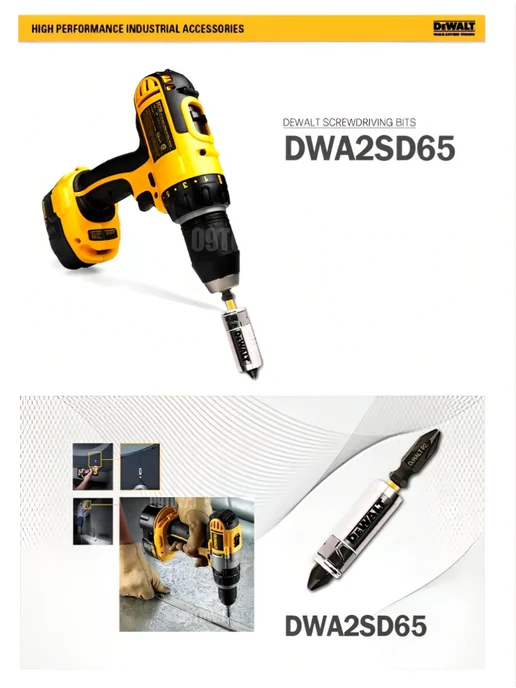 deWalt Набор бит с кольцевым магнитом DWA2SD65, черный, фото 6