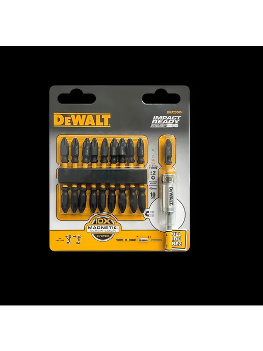 deWalt Набор бит с кольцевым магнитом DWA2SD65, черный, фото 8
