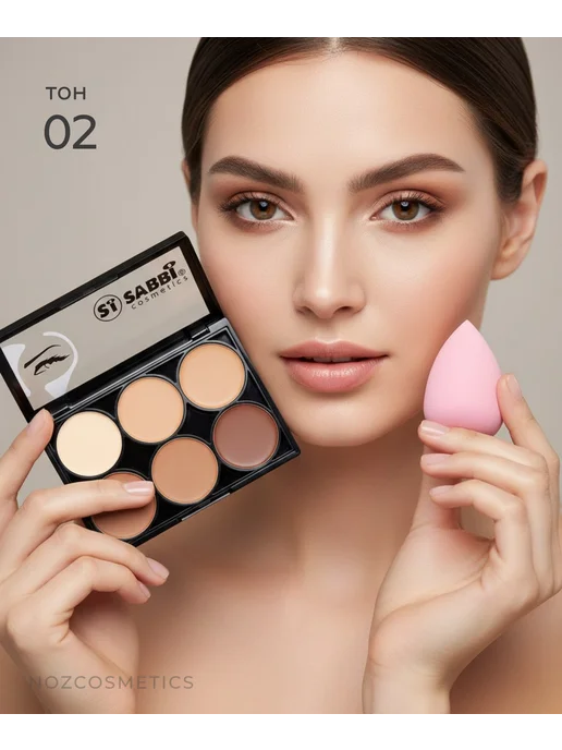 NOZ cosmetics Консилер для лица, черный, фото 4