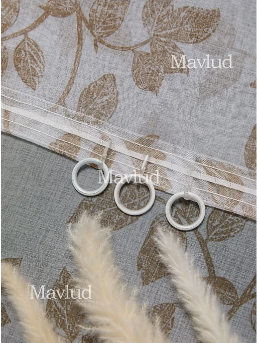 mavlud Тюль штора 200х250 см в гостиную спальню под лен, 200x250 см, фото 4
