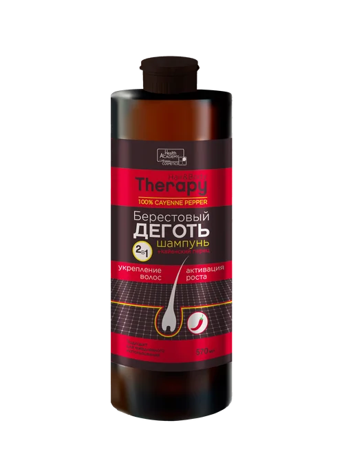 Family Cosmetics Hair & Body Therapy Шампунь Берестовый деготь перец, 570 мл