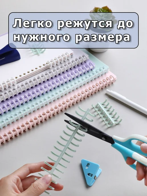Glavnov Кольца для брошюратора пластиковые пружины для переплета, вариант, фото 3