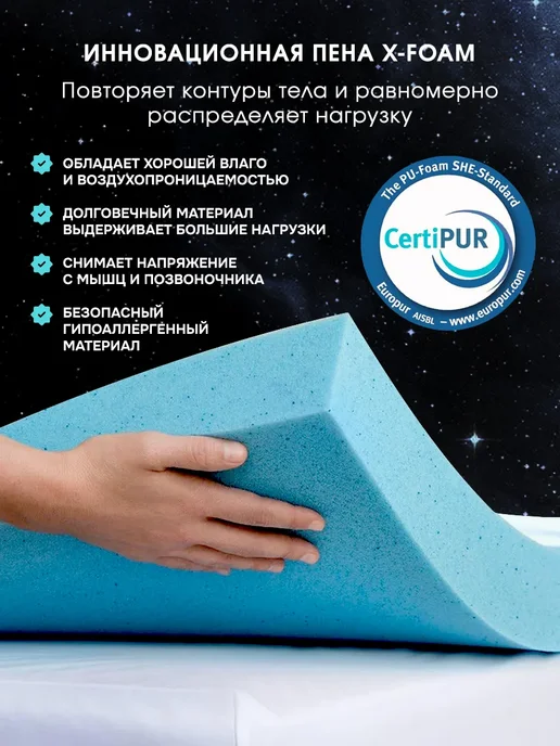 X-Sleep Матрас 180х200 пружинный ортопедический, 180x200, фото 5
