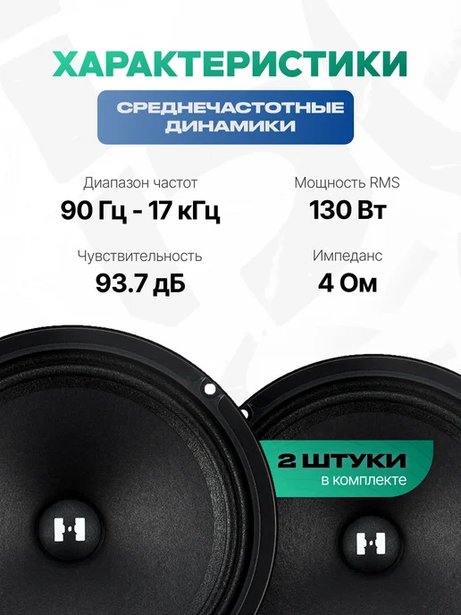 DEAF BONCE Колонки в машину 16 см Alphard Hannibal HM-60 PRO, вариант, фото 5