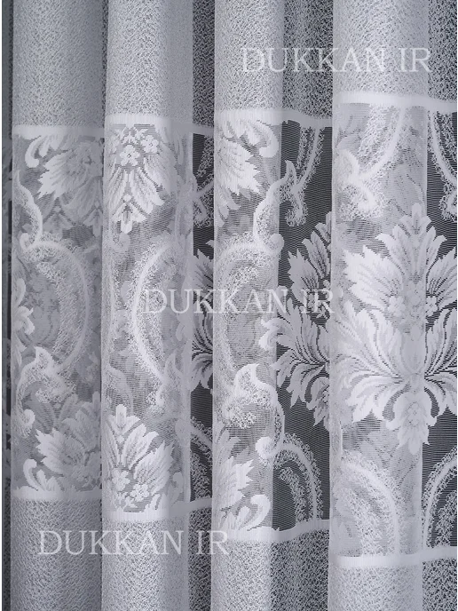 DUKKAN IR Тюль 200х250 жаккардовый в гостиную спальню с узором, 200x250, фото 2
