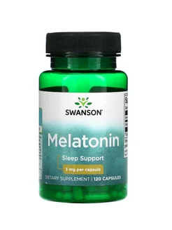 Melatonin 3 мг 120 капсул Swanson 281652851 купить за 743 ₽ в интернет-магазине Wildberries