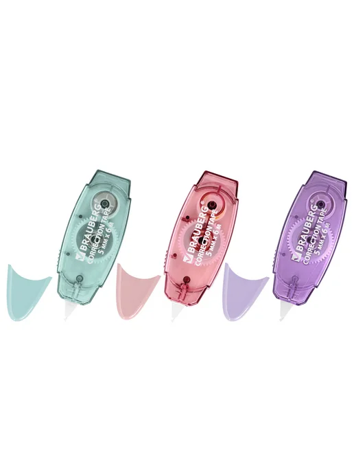 Brauberg Корректирующая лента PASTEL (2 штуки), 6 м, фото 2