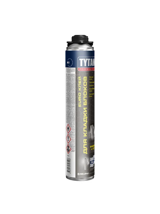 Tytan professional Клей-пена для кладки блоков 870 мл,1шт, 870 мл, фото 2