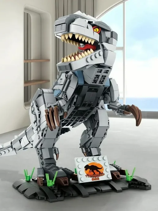 LEGO Конструктор Dinosaur Тираннозавр Рекс, серый, фото 2