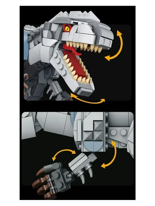 LEGO Конструктор Dinosaur Тираннозавр Рекс, серый, фото 4