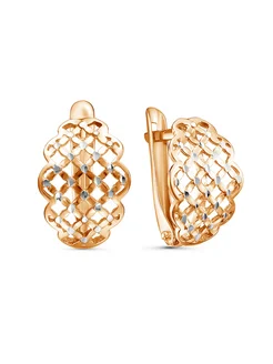 Серьги с алмазными гранями покрытие золото 585 Quizas 281813598 купить за 1 176 ₽ в интернет-магазине Wildberries