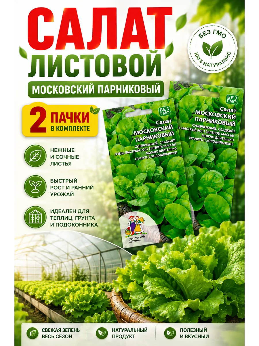 Семена Салата Московский парниковый