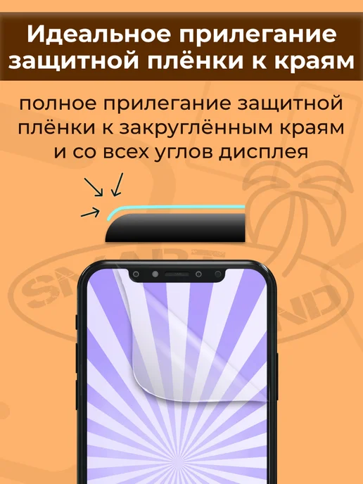 SMART iSLAND Гидрогелевая защитная плёнка для Samsung A16, белый, фото 8