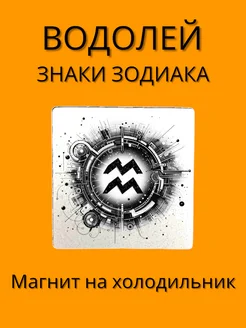 Магнит ВОДОЛЕЙ на холодильник авторский лит.камень 7 см