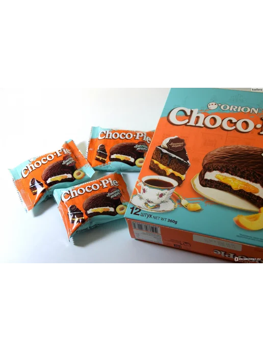 Орион Choco Pie Чокопай пирожное бисквитное суфле набор, 12 шт, фото 2