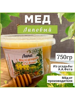 Мед липовый 750 грамм