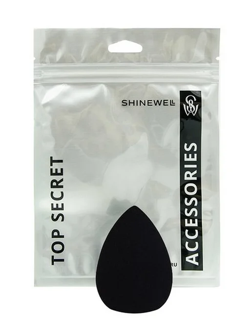 SHINEWELL Рив Гош│Спонж для макияжа лица, черный, фото 2