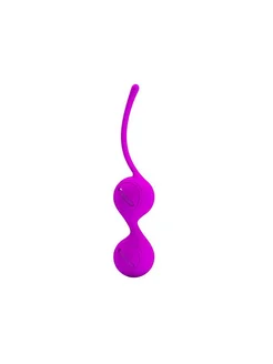 Лиловые вагинальные шарики на сцепке Kegel Tighten Up I