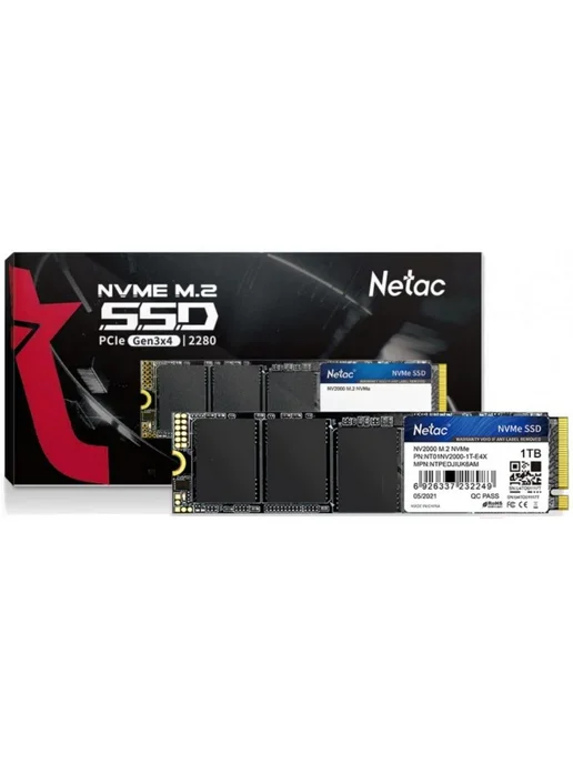 NETAC SSD накопитель M.2 NV2 1000 Гб PCIe NT01NV2000-1T0-E4X, 1000 ГБ, фото 4