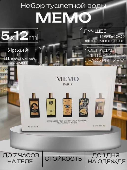 Memo Paris Набор духов Memo travel set 5 X 12 мл, 5x12