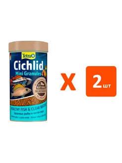 Корм гранулы Cichlid Mini Granules мелких цихлид 250 мл 2 шт