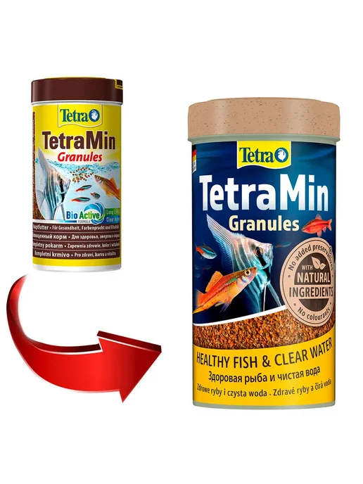 TETRA Корм для рыб аквариумных гранулы TetraMin Granules 250мл 2шт, 250 мл, 2 шт, фото 2