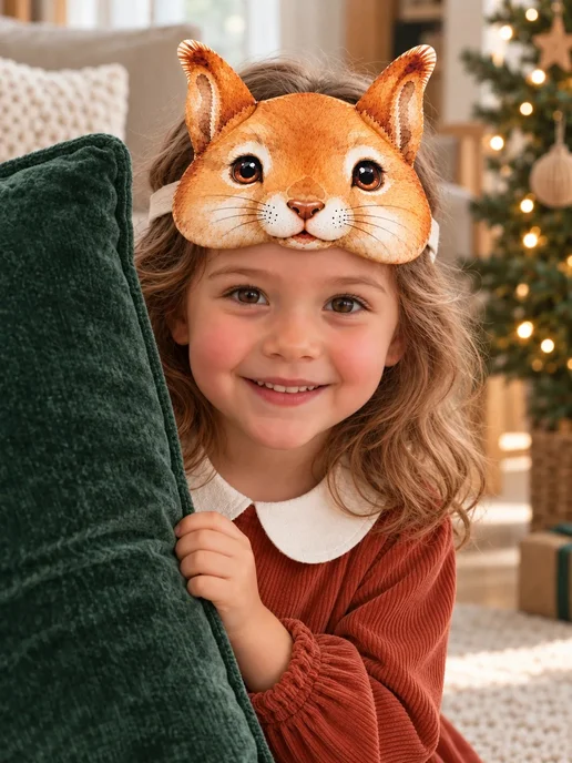 Little Lis Карнавальная маска Белочка, бежевый
