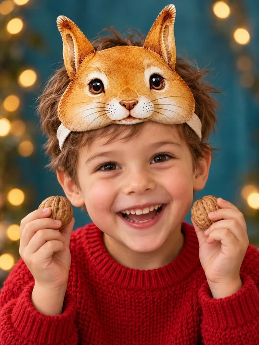 Little Lis Карнавальная маска Белочка, бежевый, фото 7