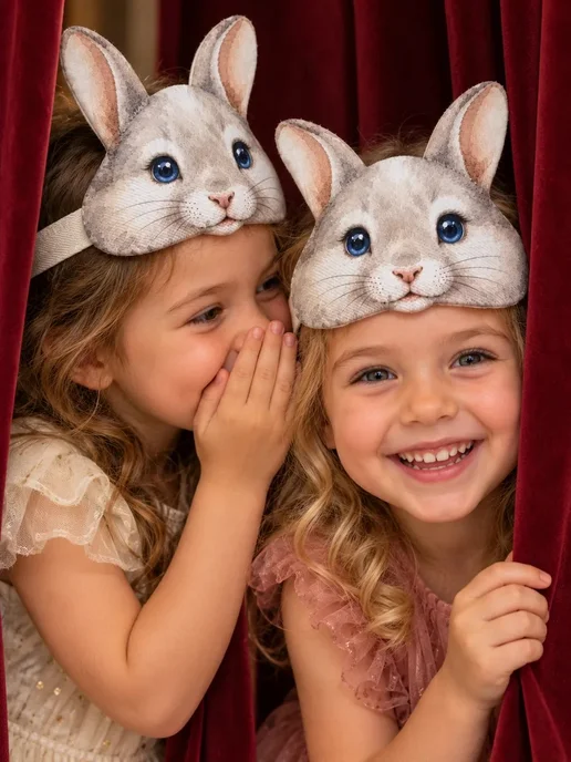 Little Lis Карнавальная маска Зайчик, белый, фото 5