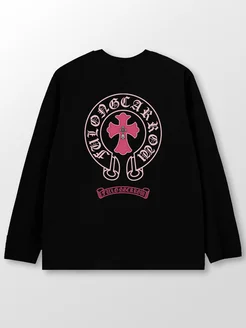 лонгслив с принтом оверсайз chrome hearts sk8