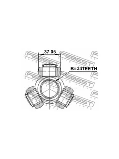 Трипоид CHEVROLET CAPTIVA (C100) 2007- 1016-CAP