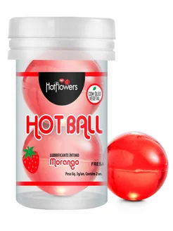 Лубрикант HOT BALL с ароматом клубники