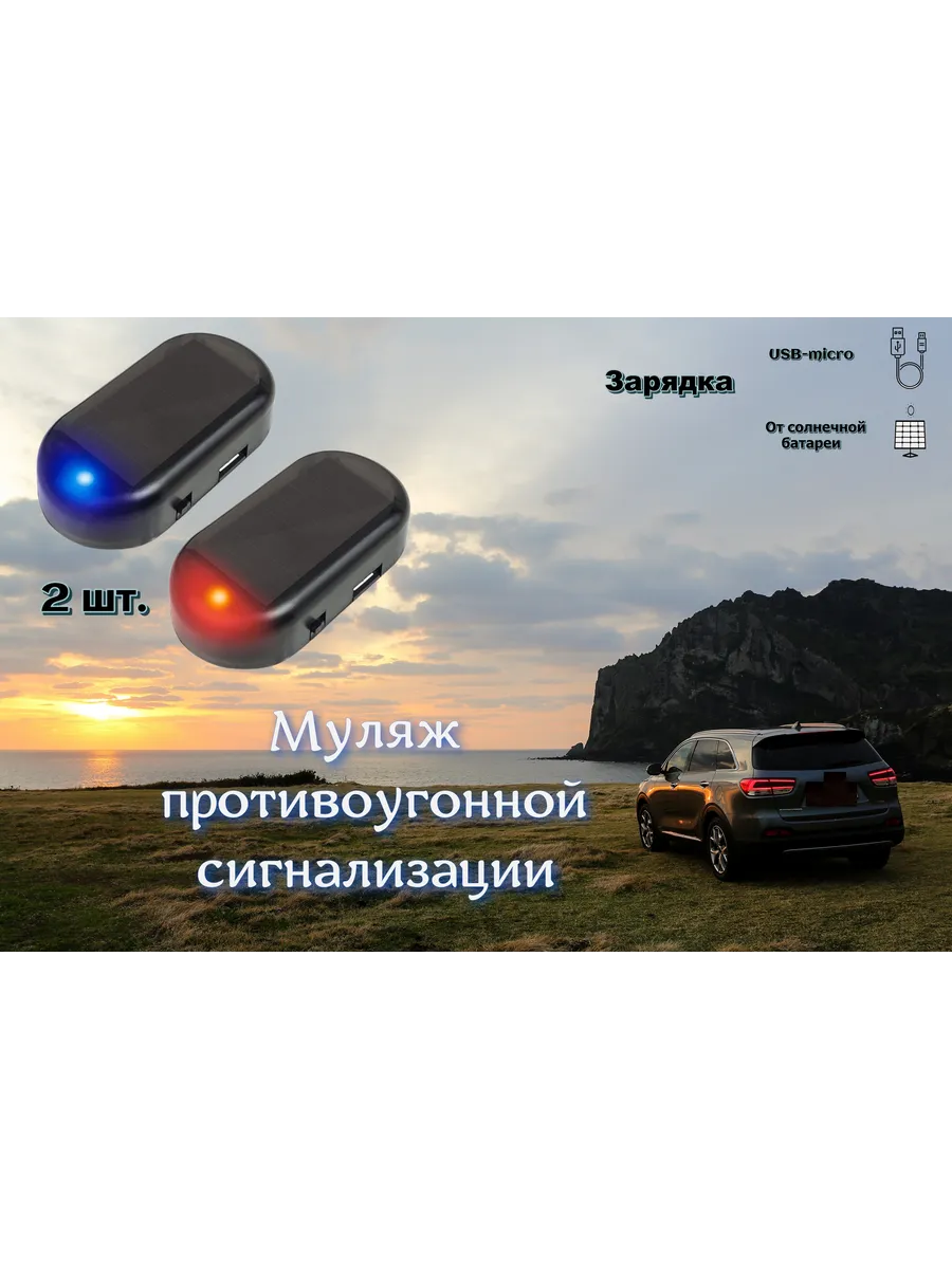 Имитатор муляж автомобильной Сигнализации 2 штуки