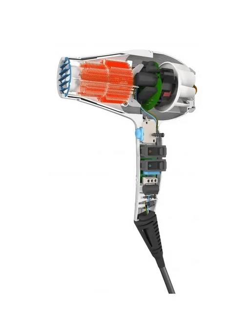 Parlux Профессиональный фен Digitalyon Silver + диффузор, синий, фото 3