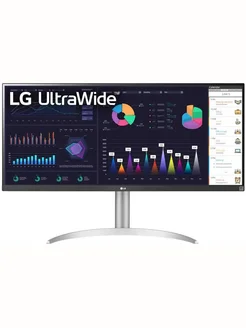 Монитор 34" 34WQ650-W, 2560x1080, 100Hz серебристый LG 282766379 купить за 28 350 ₽ в интернет-магазине Wildberries