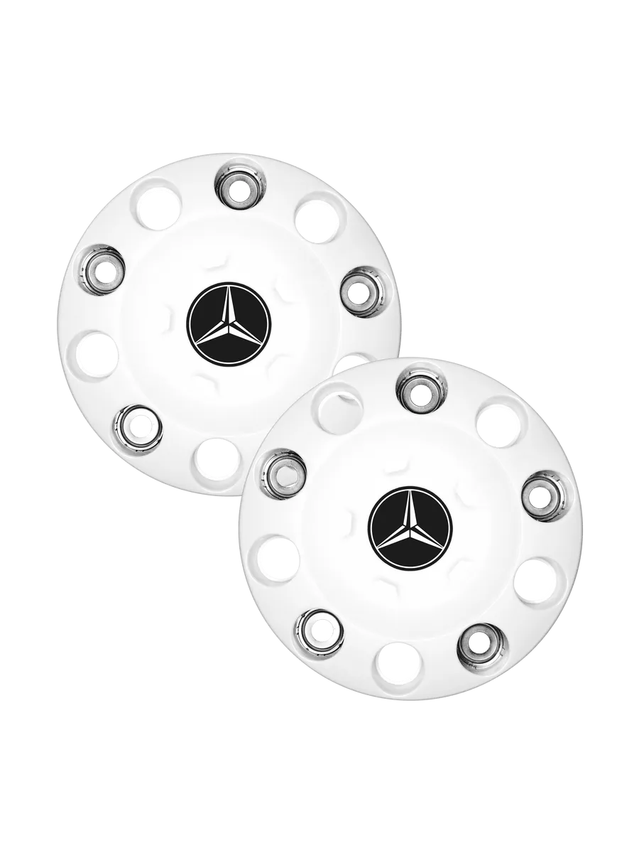 Колпаки ступичные R 22,5 "Дакар" MERCEDES белые 2 шт