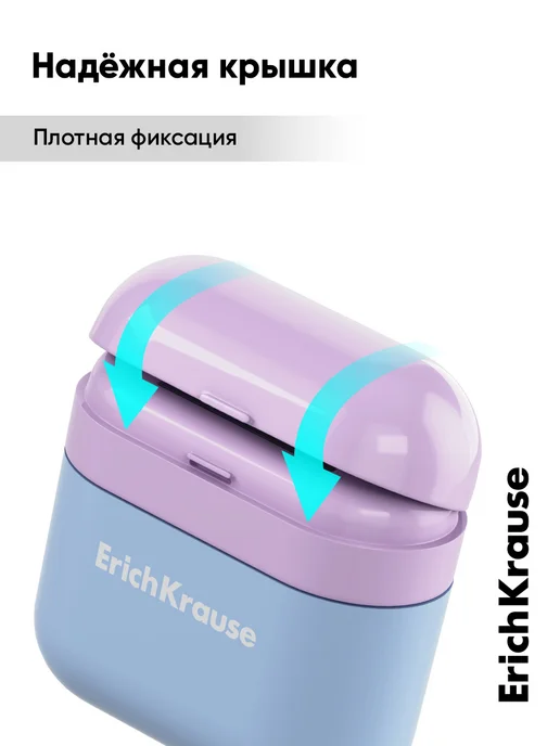 ErichKrause Точилка для карандашей с контейнером Case Duo желтая, вариант, фото 5