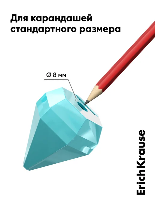 ErichKrause Точилка для карандашей с контейнером мятная, зеленый, фото 7