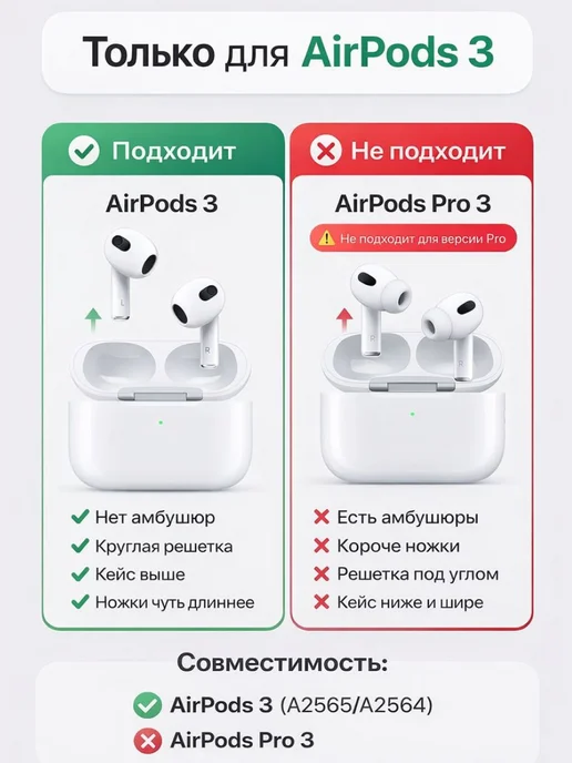 Qapla чехол на airpods 3 кейс для наушников аирподс, розовый, фото 2