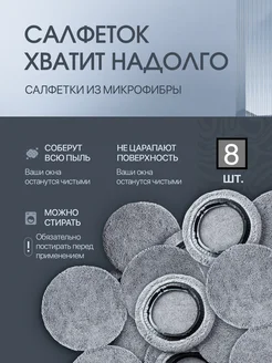 Тряпки робота мойщика окон 8шт QIDI 282821765 купить за 359 ₽ в интернет-магазине Wildberries