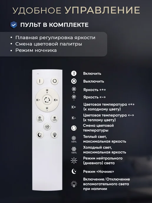 Lumien Hall Люстра потолочная светодиодная в зал, серый, фото 4