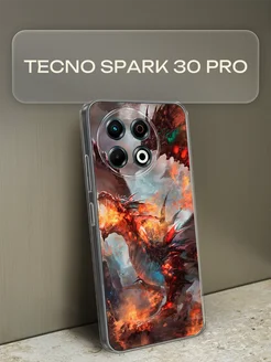 Чехол на Spark 30 Pro с рисунком Tecno 282888590 купить за 322 ₽ в интернет-магазине Wildberries