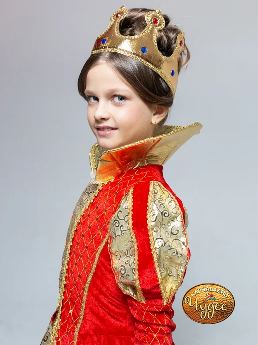 Карнавалия чудес Костюм Королевы, красный, фото 8
