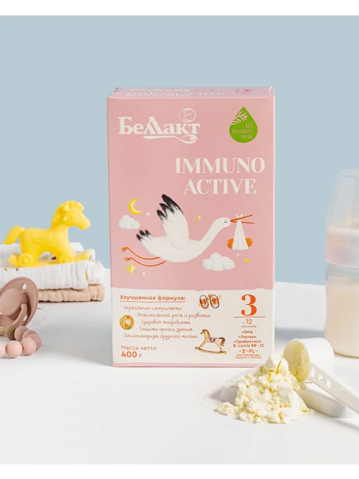 Беллакт Смесь Immuno Active 3, 12+ мес, 1 x 400 г, 1x400, 400 г, фото 8
