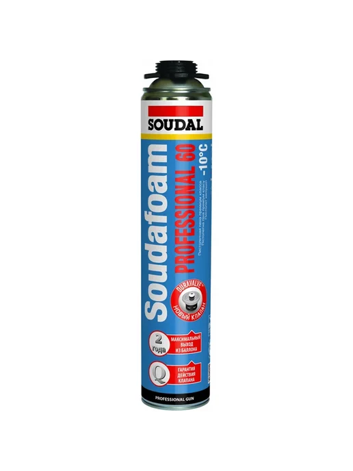 Soudal Монтажная пена SOUDAFOAM PROFESSIONAL 60 зимняя арт. 115002, 1 л