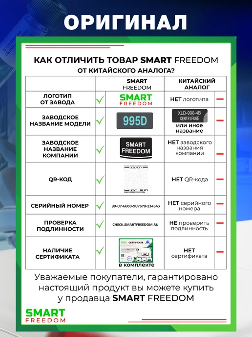 smart freedom Центрифуга для плазмолифтинга медицинская в косметологию 995…, вариант, фото 7